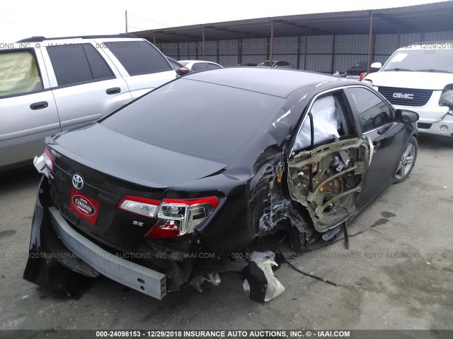 4T1BF1FK9EU459710 - 2014 TOYOTA CAMRY L/SE/LE/XLE 黑色 照片 4