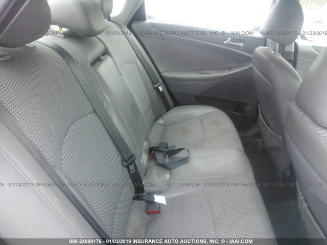 5NPEC4AB6CH406845 - 2012 HYUNDAI SONATA SE/LIMITED BLUE photo 8