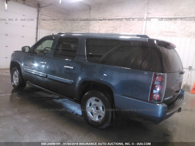 1GKFK66807J263585 - 2007 GMC YUKON XL DENALI BLUE photo 3