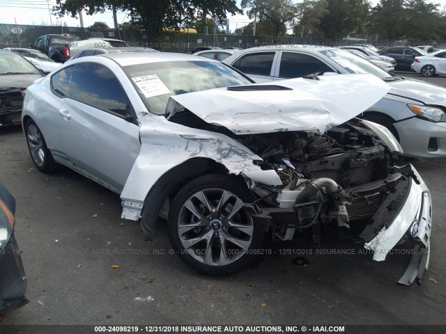 KMHHT6KD0DU085946 - 2013 HYUNDAI GENESIS COUPE 2.0T WHITE photo 1