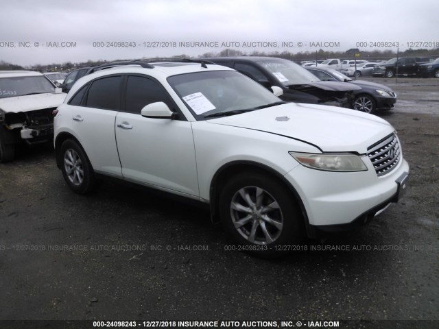 JNRAS08W66X205507 - 2006 INFINITI FX35 WHITE photo 1