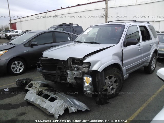 1FMYU94185KA39330 - 2005 FORD ESCAPE LIMITED SILVER photo 2