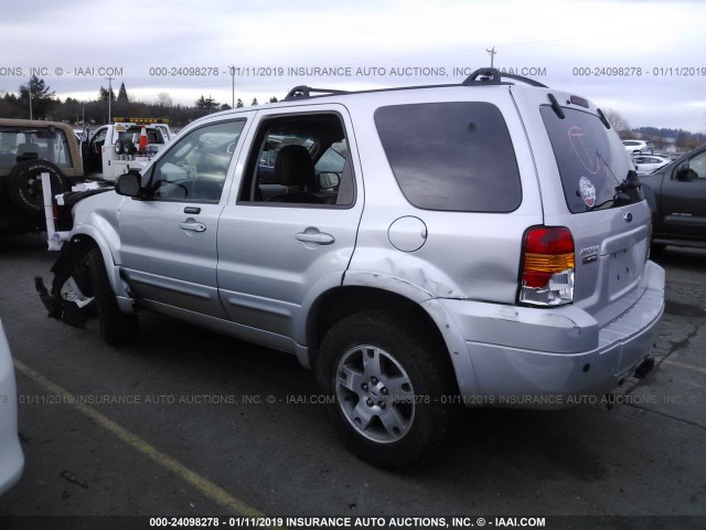 1FMYU94185KA39330 - 2005 FORD ESCAPE LIMITED SILVER photo 3