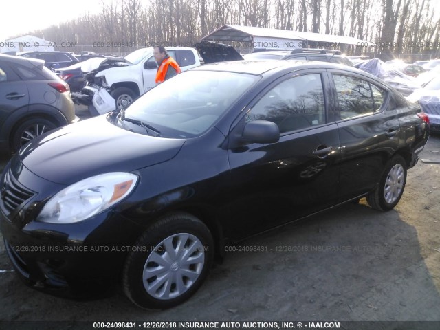 3N1CN7AP6DL844980 - 2013 NISSAN VERSA S/S PLUS/SV/SL BLACK photo 2