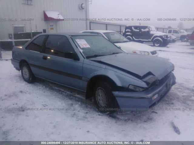 1HGCA6162KA003223 - 1989 HONDA ACCORD DX BLUE photo 1