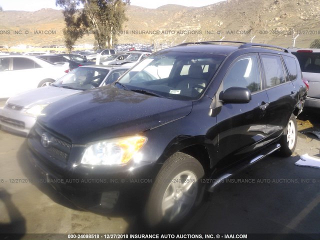 2T3KF4DV6BW077443 - 2011 TOYOTA RAV4 BLACK photo 2