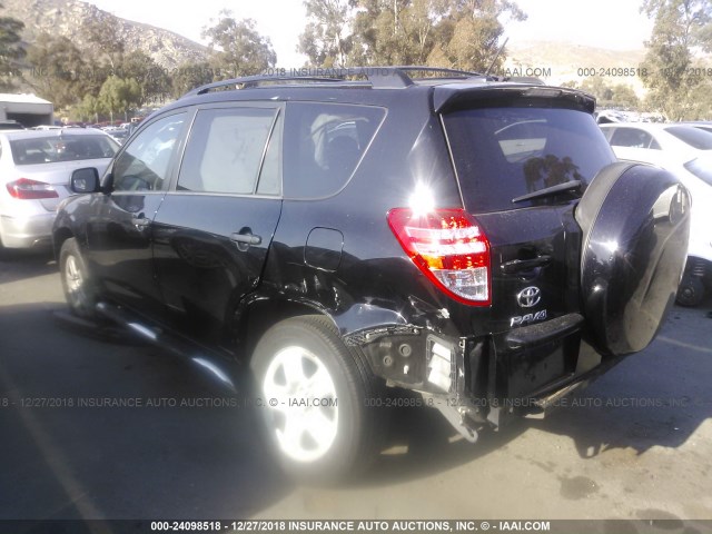 2T3KF4DV6BW077443 - 2011 TOYOTA RAV4 BLACK photo 3