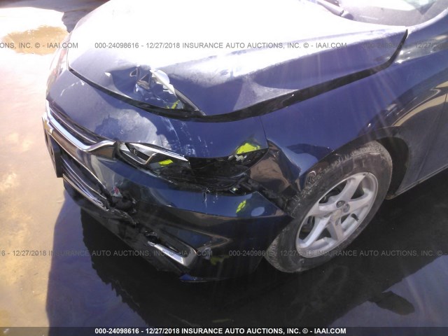 1G1ZB5ST1JF211687 - 2018 CHEVROLET MALIBU LS BLUE photo 6