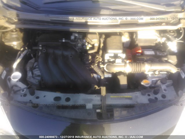 3N1CE2CP9EL416774 - 2014 NISSAN VERSA NOTE S/S PLUS/SV/SL BLACK photo 10