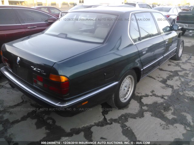 WBAGD8327PDE86999 - 1993 BMW 740 IL AUTOMATIC GREEN photo 4