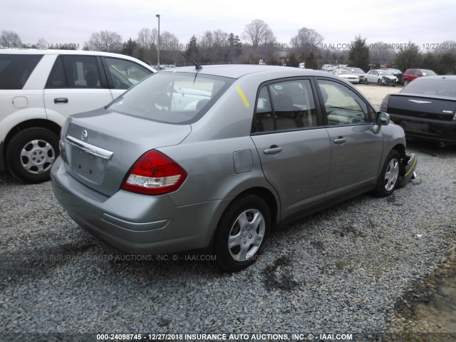 3N1BC1AP9BL423329 - 2011 NISSAN VERSA S/SL GRAY photo 4