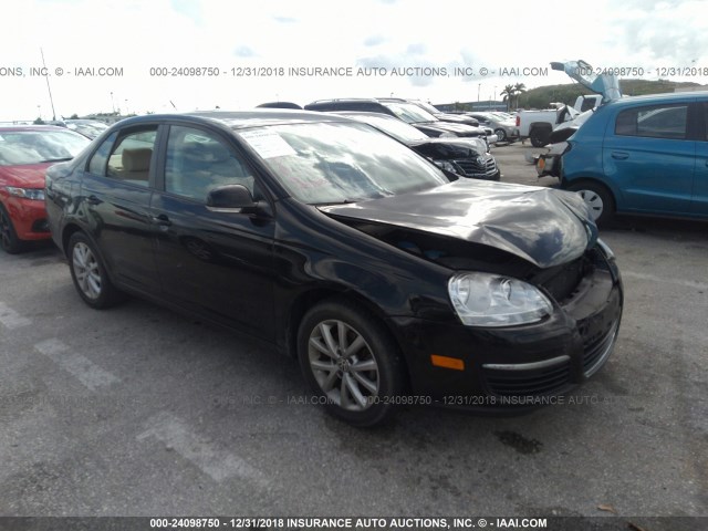 3VWRX7AJ5AM155707 - 2010 VOLKSWAGEN JETTA SE/SEL BLACK photo 1