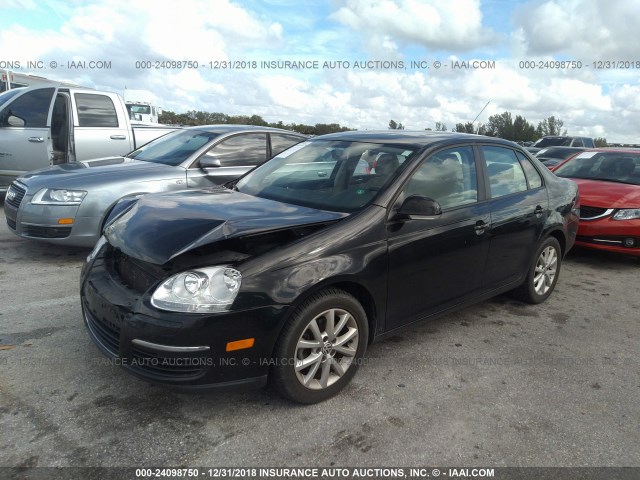 3VWRX7AJ5AM155707 - 2010 VOLKSWAGEN JETTA SE/SEL BLACK photo 2