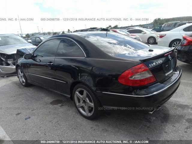 WDBTJ75H66F188660 - 2006 MERCEDES-BENZ CLK 500 BLACK photo 3