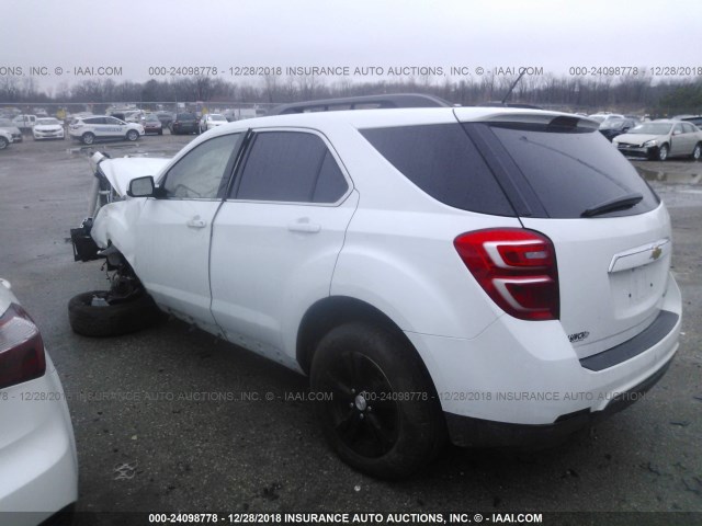 2GNALCEK2G6262151 - 2016 CHEVROLET EQUINOX LT WHITE photo 3