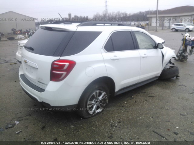 2GNALCEK2G6262151 - 2016 CHEVROLET EQUINOX LT WHITE photo 4