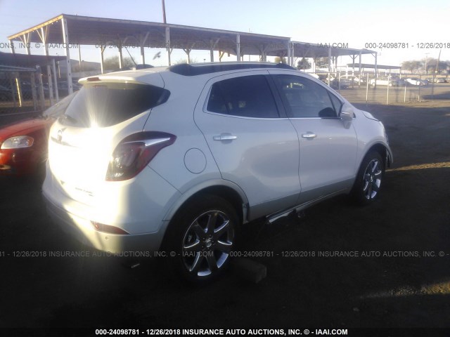 KL4CJHSB6HB026510 - 2017 BUICK ENCORE PREMIUM WHITE photo 4