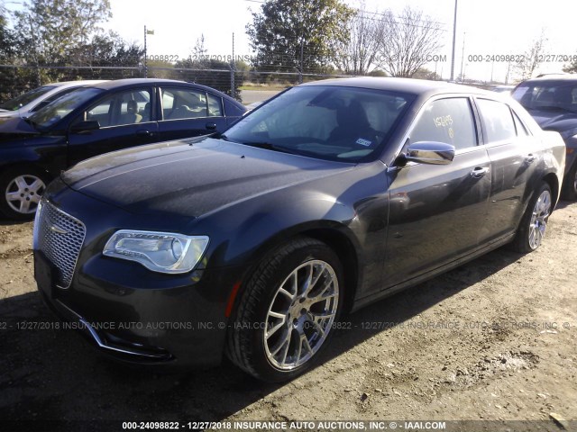 2C3CCAEG1GH156493 - 2016 CHRYSLER 300C GRAY photo 2