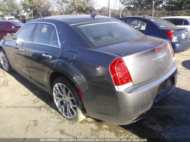 2C3CCAEG1GH156493 - 2016 CHRYSLER 300C GRAY photo 3