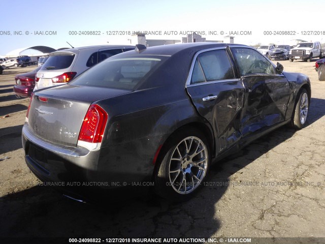 2C3CCAEG1GH156493 - 2016 CHRYSLER 300C GRAY photo 4