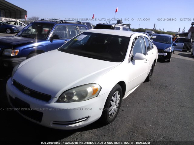 2G1WD5EM0B1253813 - 2011 CHEVROLET IMPALA POLICE WHITE photo 2