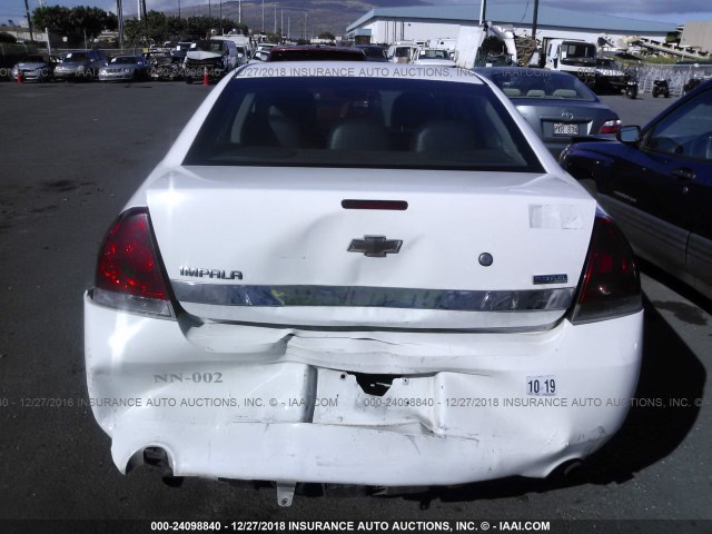 2G1WD5EM0B1253813 - 2011 CHEVROLET IMPALA POLICE WHITE photo 6