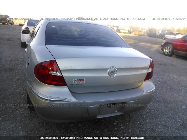 2G4WD582081321906 - 2008 BUICK LACROSSE CXL GRAY photo 6