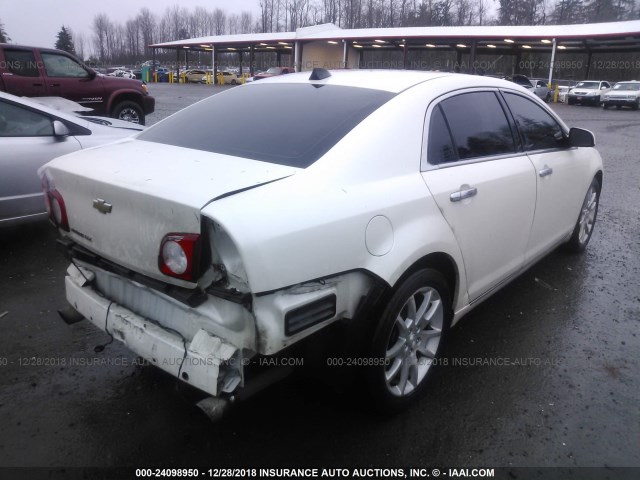 1G1ZG5E73CF241227 - 2012 CHEVROLET MALIBU LTZ WHITE photo 4