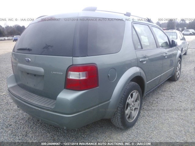 1FMDK03156GA30574 - 2006 FORD FREESTYLE LIMITED GREEN photo 4
