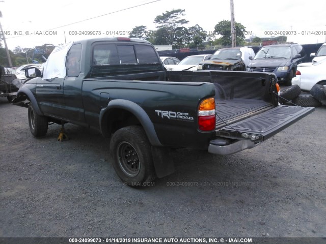 5TESN92N11Z826896 - 2001 TOYOTA TACOMA XTRACAB PRERUNNER GREEN photo 3