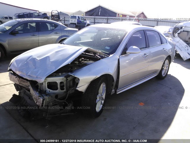 2G1WC5E37C1170598 - 2012 CHEVROLET IMPALA LTZ SILVER photo 2