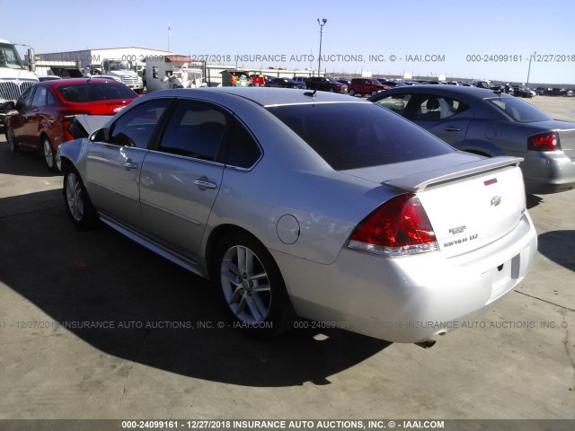 2G1WC5E37C1170598 - 2012 CHEVROLET IMPALA LTZ SILVER photo 3