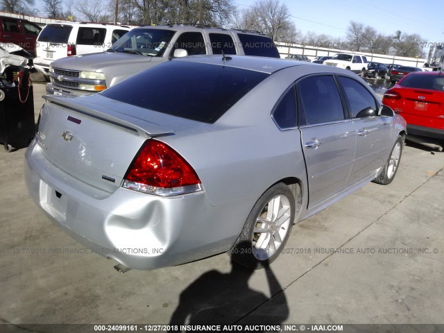 2G1WC5E37C1170598 - 2012 CHEVROLET IMPALA LTZ SILVER photo 4