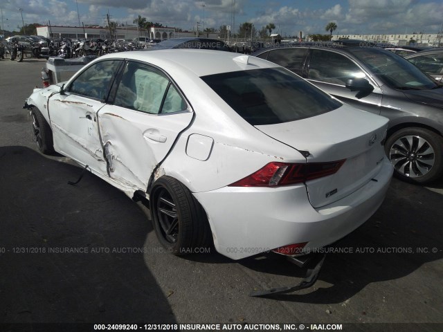 JTHBA1D27G5012617 - 2016 LEXUS IS 200T WHITE photo 3