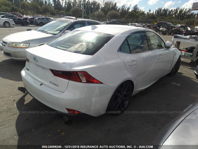 JTHBA1D27G5012617 - 2016 LEXUS IS 200T WHITE photo 4