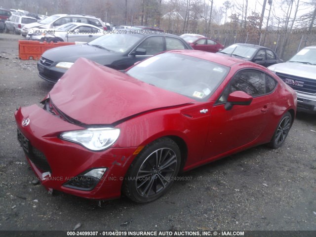 JF1ZNAA17D2709787 - 2013 TOYOTA SCION FR-S RED photo 2