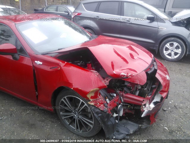 JF1ZNAA17D2709787 - 2013 TOYOTA SCION FR-S RED photo 6