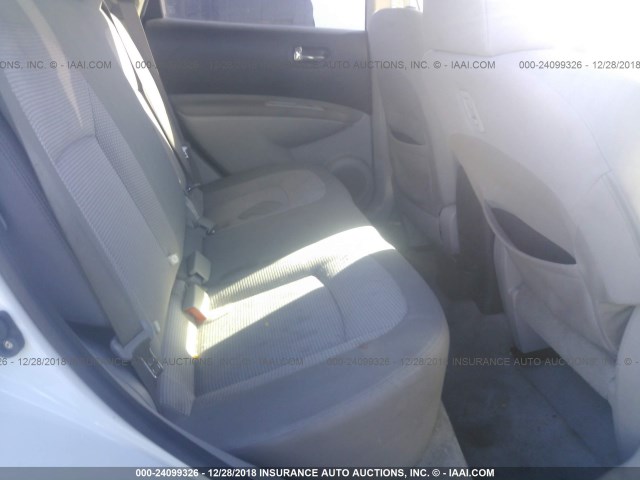 JN8AS5MV7BW292297 - 2011 NISSAN ROGUE S/SV/KROM WHITE photo 8