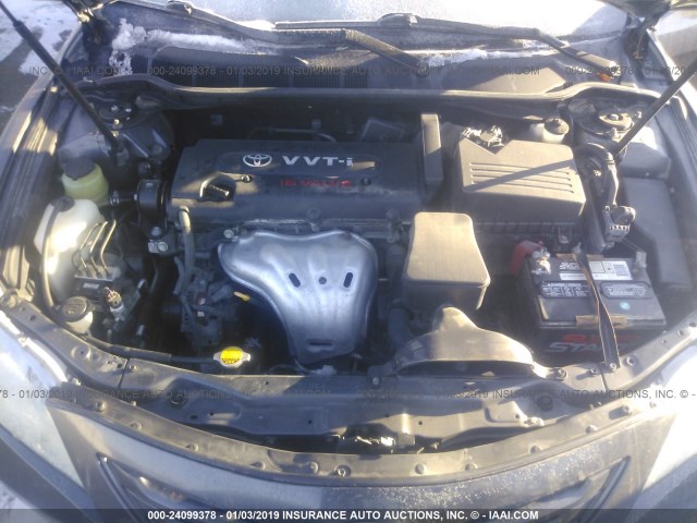 4T1BE46K78U201436 - 2008 TOYOTA CAMRY CE/LE/XLE/SE GRAY photo 10