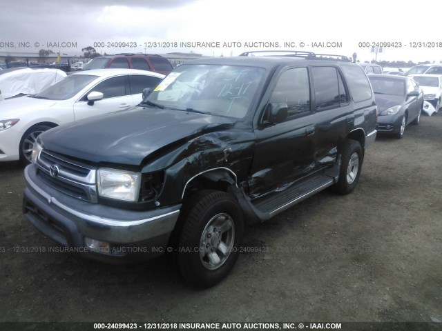 JT3GN86R020244162 - 2002 TOYOTA 4RUNNER SR5 GREEN photo 2