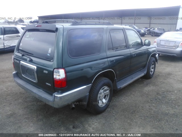 JT3GN86R020244162 - 2002 TOYOTA 4RUNNER SR5 GREEN photo 4