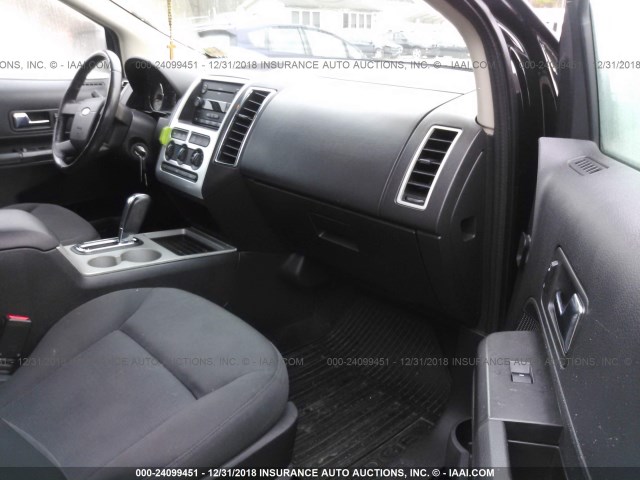 2FMDK38C07BB45166 - 2007 FORD EDGE SEL BLACK photo 5