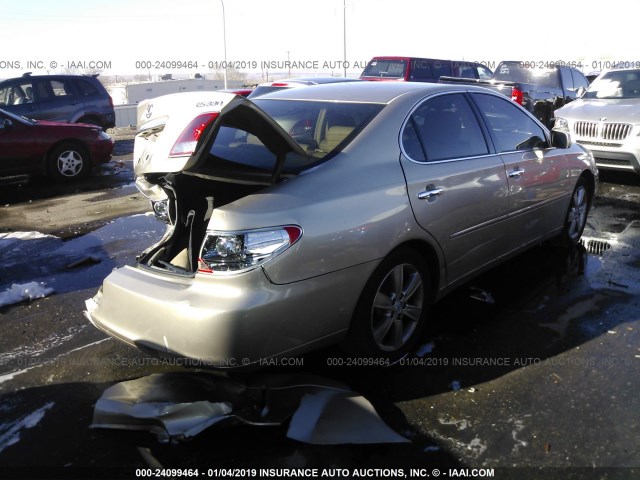 JTHBA30GX65174589 - 2006 LEXUS ES 330 BEIGE photo 4