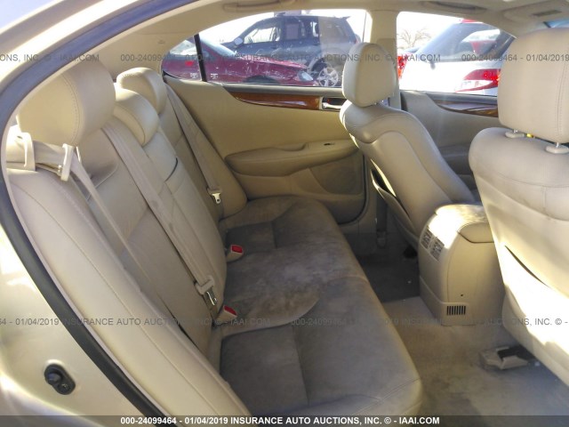 JTHBA30GX65174589 - 2006 LEXUS ES 330 BEIGE photo 8