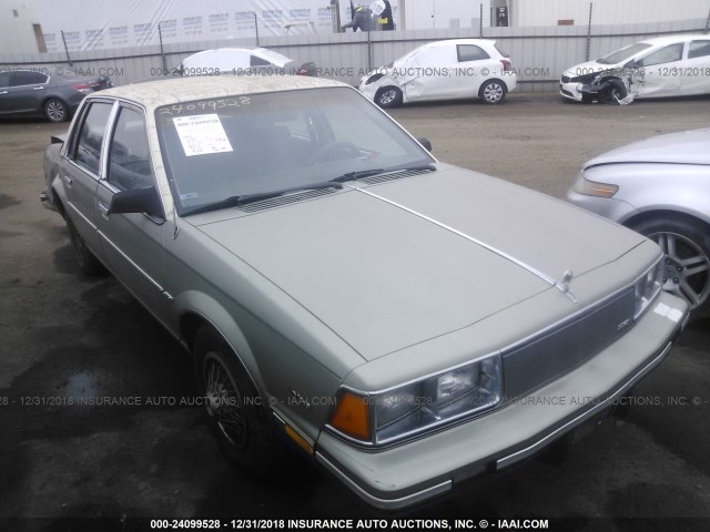 1G4AL19E9F6465149 - 1985 BUICK CENTURY LIMITED GREEN photo 1