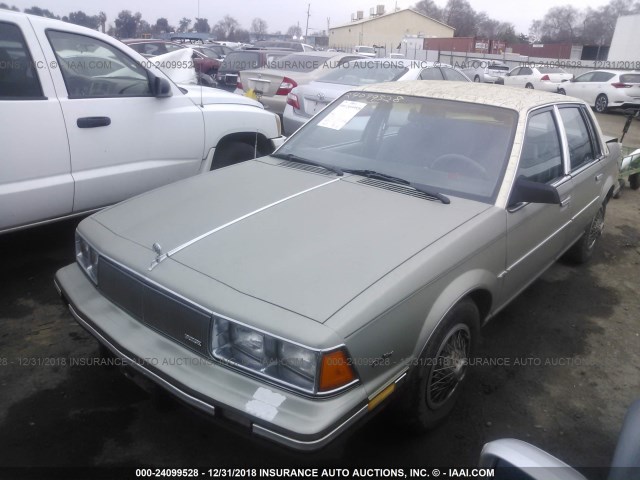 1G4AL19E9F6465149 - 1985 BUICK CENTURY LIMITED GREEN photo 2