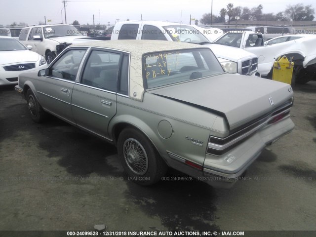 1G4AL19E9F6465149 - 1985 BUICK CENTURY LIMITED GREEN photo 3