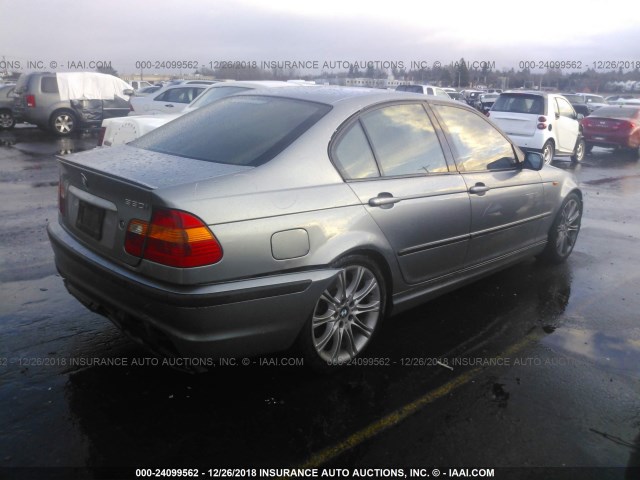 WBAEV53404KM33313 - 2004 BMW 330 I SILVER photo 4