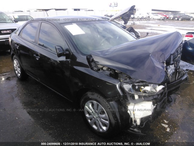 KNAFU4A29D5722045 - 2013 KIA FORTE EX BLACK photo 1