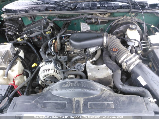 1GTCS19WX18229437 - 2001 GMC SONOMA Yaşıl foto 10